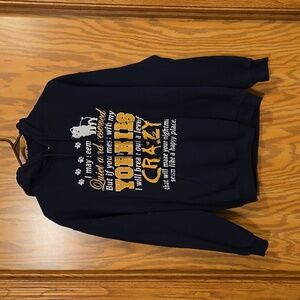 If you mess with my yorkies sweatshirt hoodie size medium